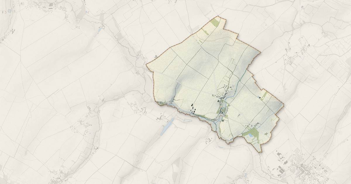 Portrait cartographique de Fontaine-les-Bassets : relief, eau, forêts, bâti et voies, calculés à partir des données de l'IGN