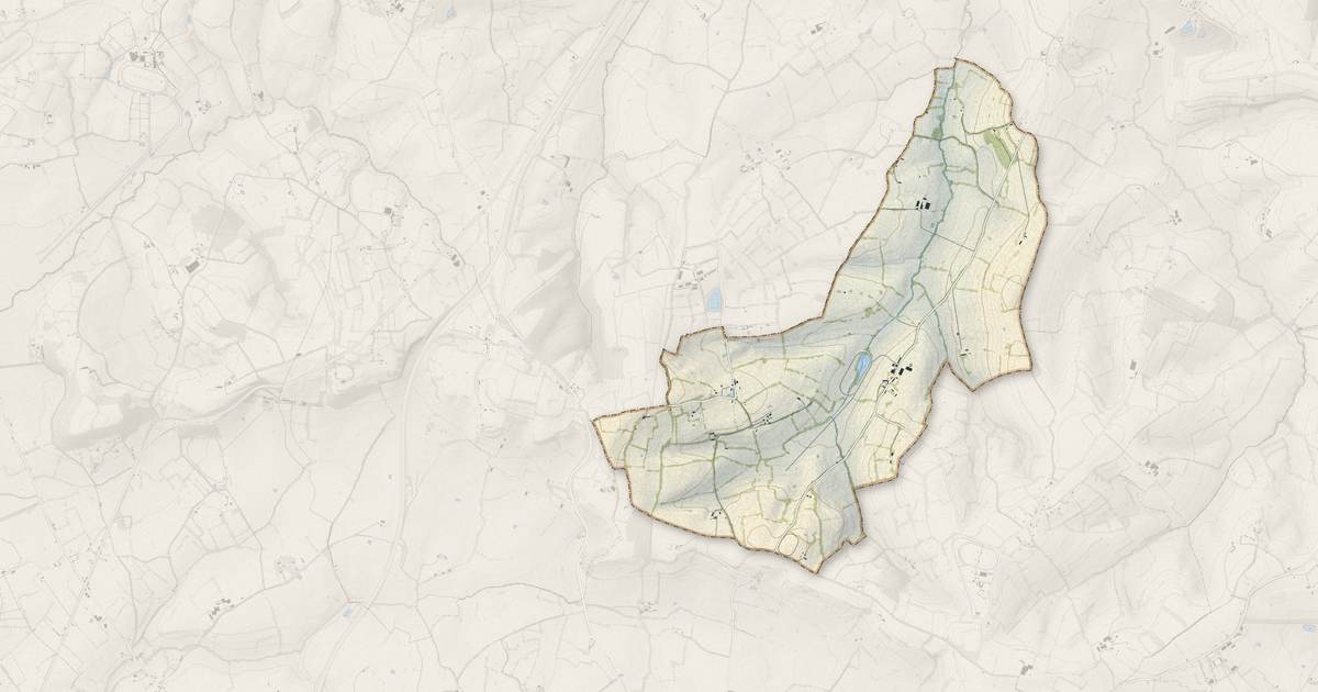 Portrait cartographique de Lignères : relief, eau, forêts, bâti et voies, calculés à partir des données de l'IGN