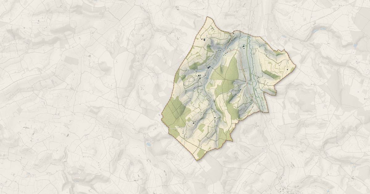 Portrait cartographique de Mardilly : relief, eau, forêts, bâti et voies, calculés à partir des données de l'IGN