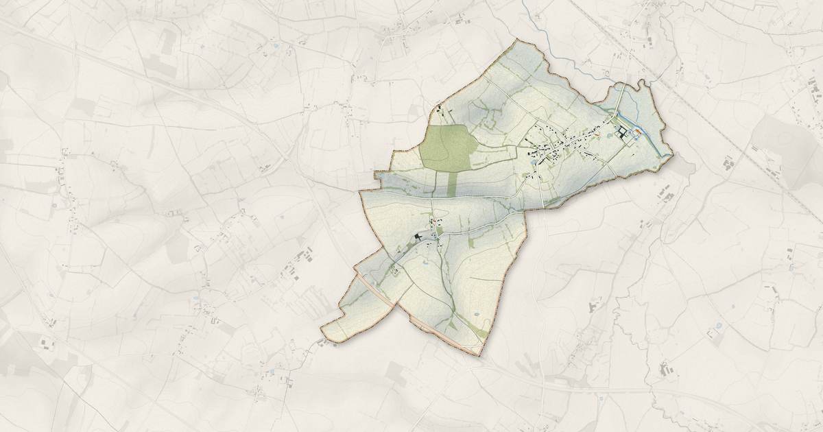 Portrait cartographique de Médavy : relief, eau, forêts, bâti et voies, calculés à partir des données de l'IGN