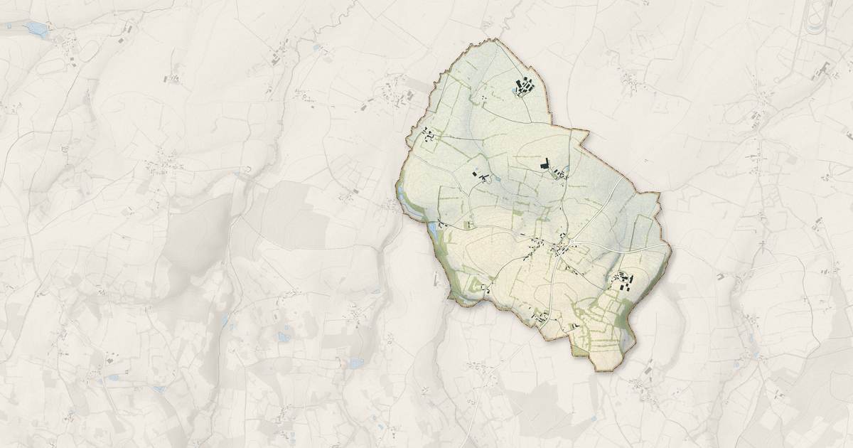 Portrait cartographique de Le Ménil-Scelleur : relief, eau, forêts, bâti et voies, calculés à partir des données de l'IGN