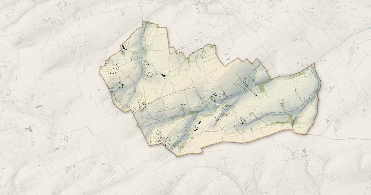 Portrait cartographique de Moncy : relief, eau, forêts, bâti et voies, calculés à partir des données de l'IGN