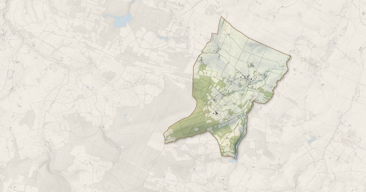 Portrait cartographique de Montmerrei : relief, eau, forêts, bâti et voies, calculés à partir des données de l'IGN