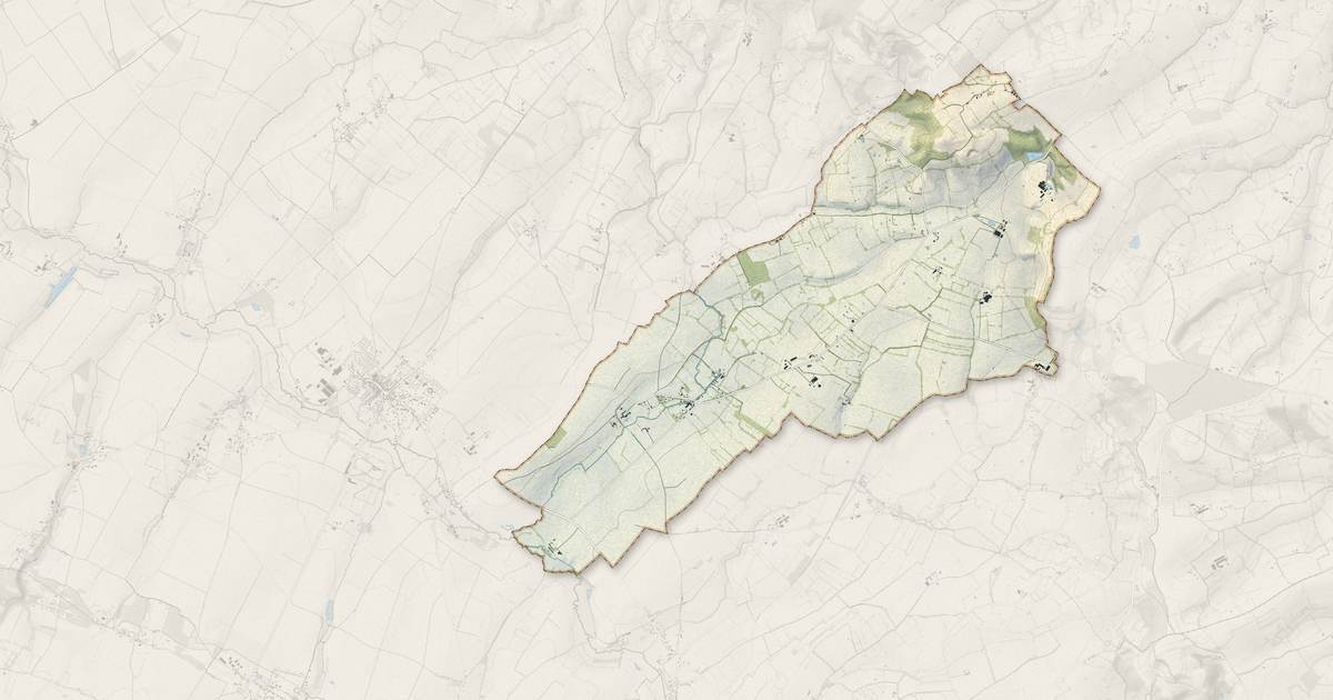 Portrait cartographique de Neauphe-sur-Dive : relief, eau, forêts, bâti et voies, calculés à partir des données de l'IGN