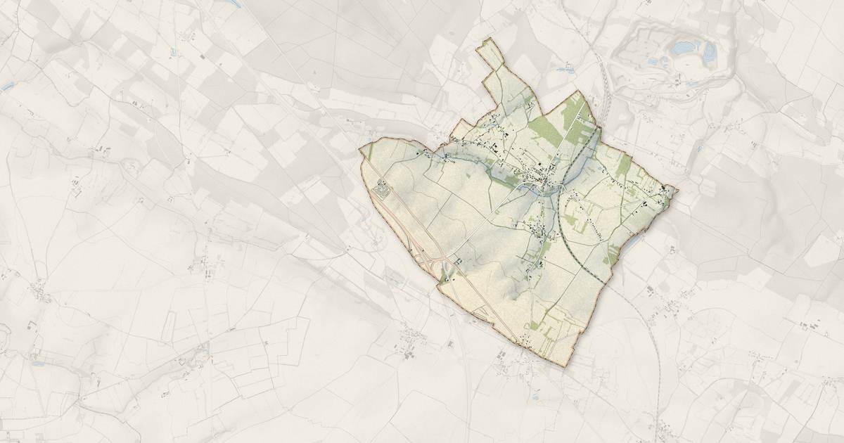 Portrait cartographique de Nécy : relief, eau, forêts, bâti et voies, calculés à partir des données de l'IGN
