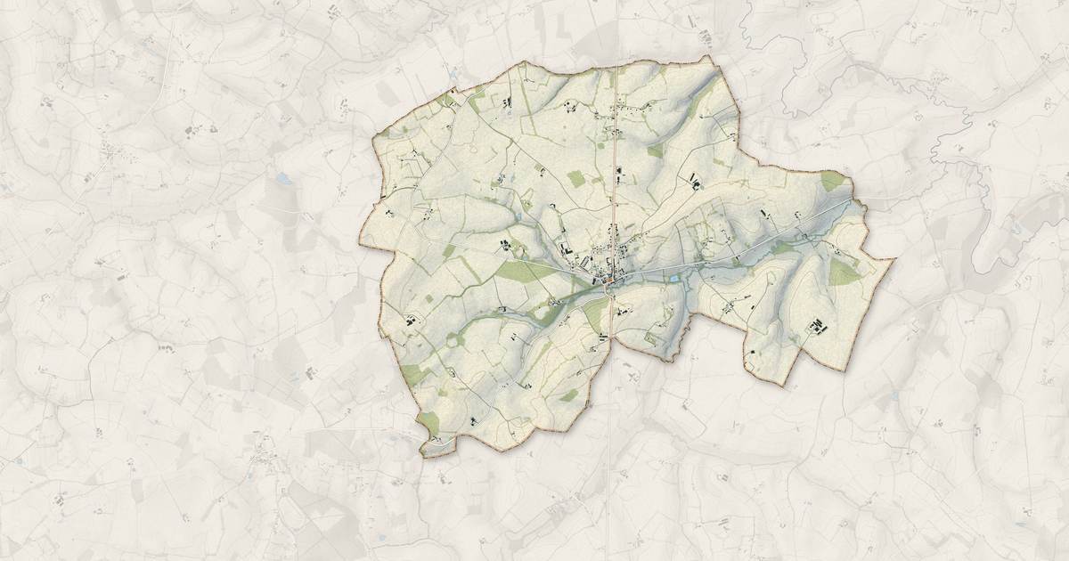 Portrait cartographique de Le Pin-la-Garenne : relief, eau, forêts, bâti et voies, calculés à partir des données de l'IGN