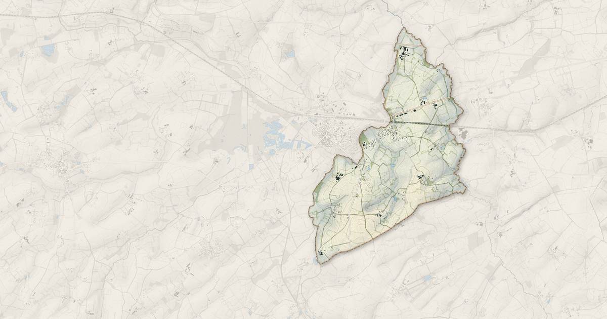 Portrait cartographique de Pointel : relief, eau, forêts, bâti et voies, calculés à partir des données de l'IGN