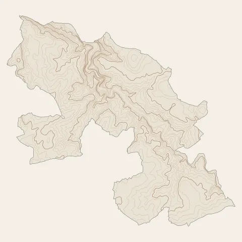 Putanges-le-Lac : courbes de niveau