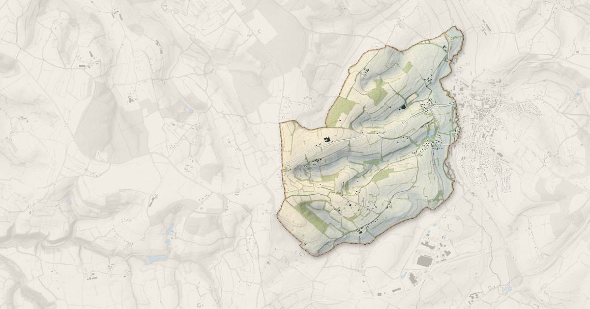 Portrait cartographique de Résenlieu : relief, eau, forêts, bâti et voies, calculés à partir des données de l'IGN