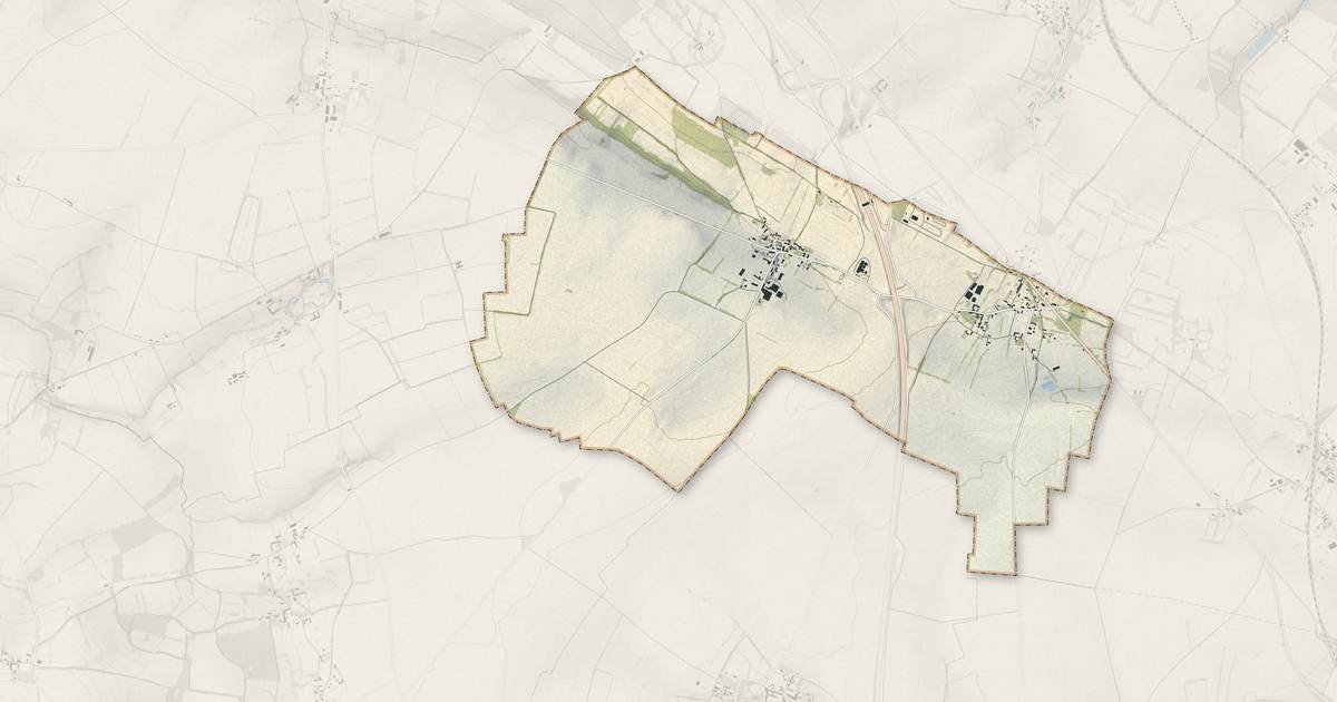 Portrait cartographique de Rônai : relief, eau, forêts, bâti et voies, calculés à partir des données de l'IGN