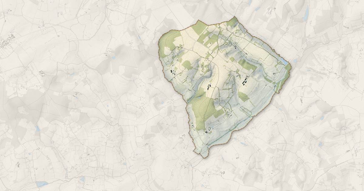 Portrait cartographique de Saint-Agnan-sur-Sarthe : relief, eau, forêts, bâti et voies, calculés à partir des données de l'IGN