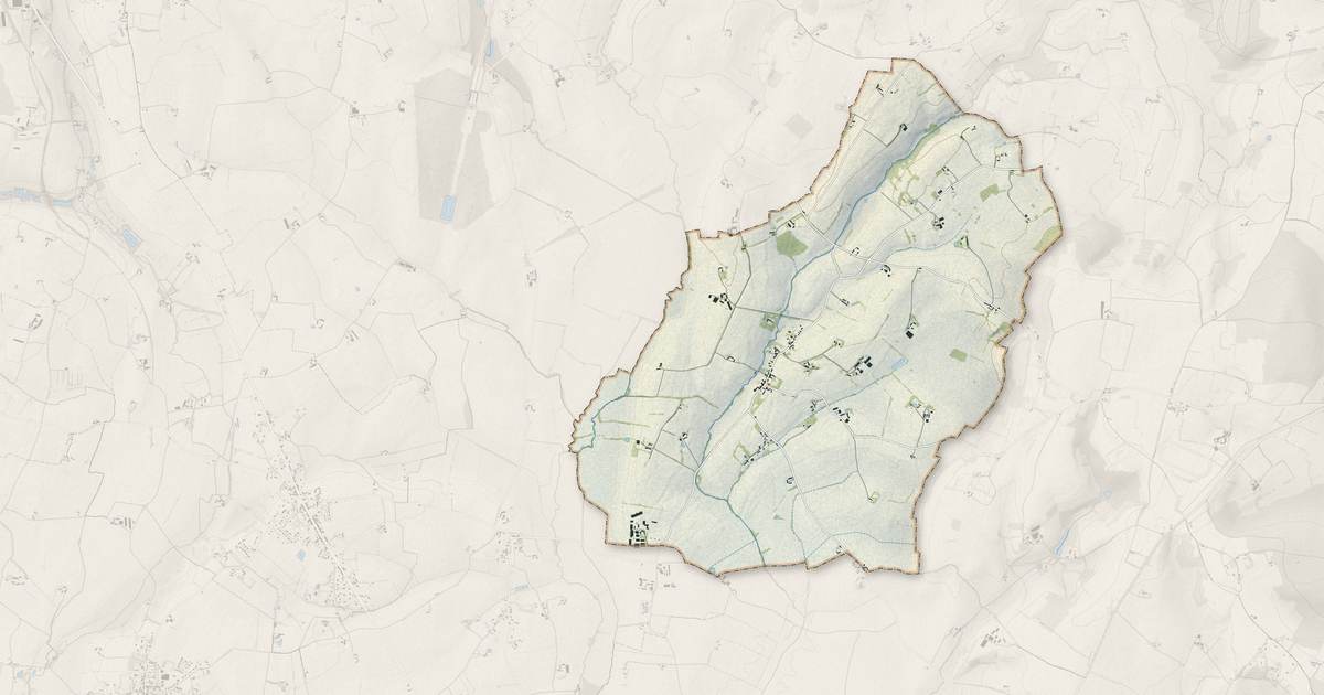 Portrait cartographique de Saint-Fulgent-des-Ormes : relief, eau, forêts, bâti et voies, calculés à partir des données de l'IGN