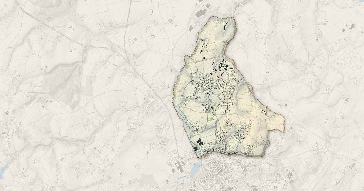 Portrait cartographique de Saint-Georges-des-Groseillers : relief, eau, forêts, bâti et voies, calculés à partir des données de l'IGN