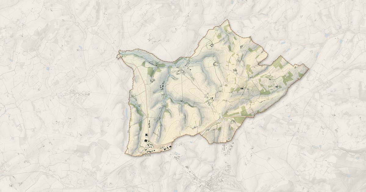 Portrait cartographique de Saint-Hilaire-le-Châtel : relief, eau, forêts, bâti et voies, calculés à partir des données de l'IGN