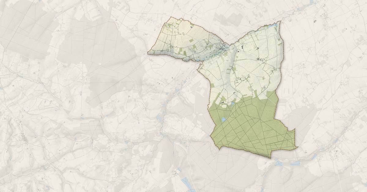 Portrait cartographique de Les Aspres : relief, eau, forêts, bâti et voies, calculés à partir des données de l'IGN