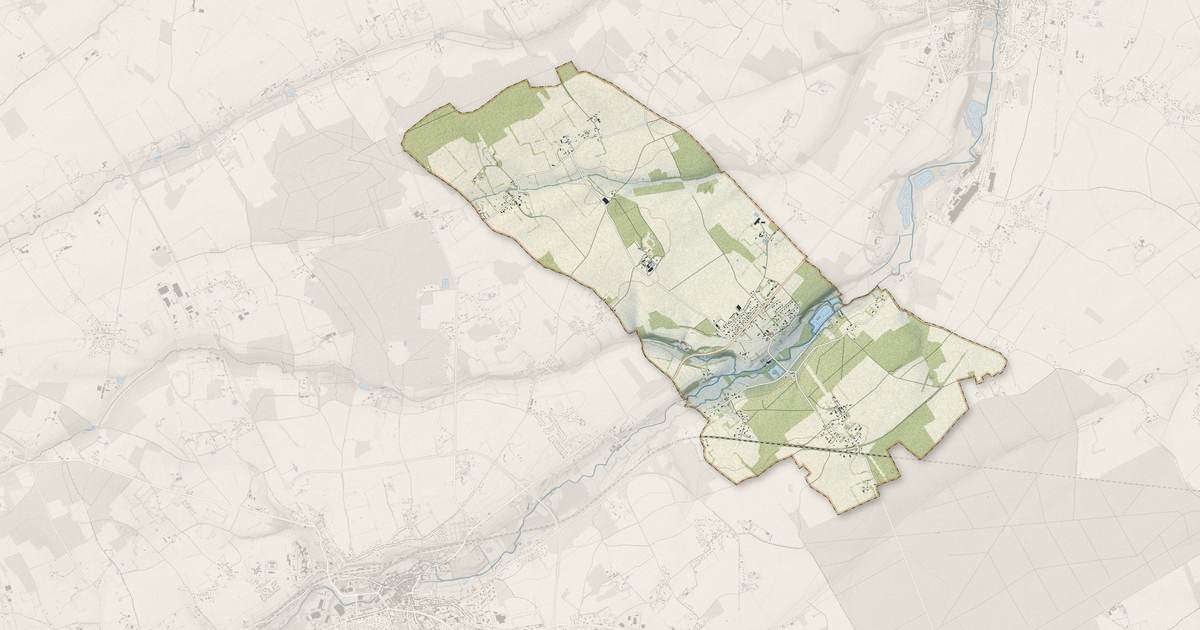 Portrait cartographique de Saint-Martin-d'Écublei : relief, eau, forêts, bâti et voies, calculés à partir des données de l'IGN