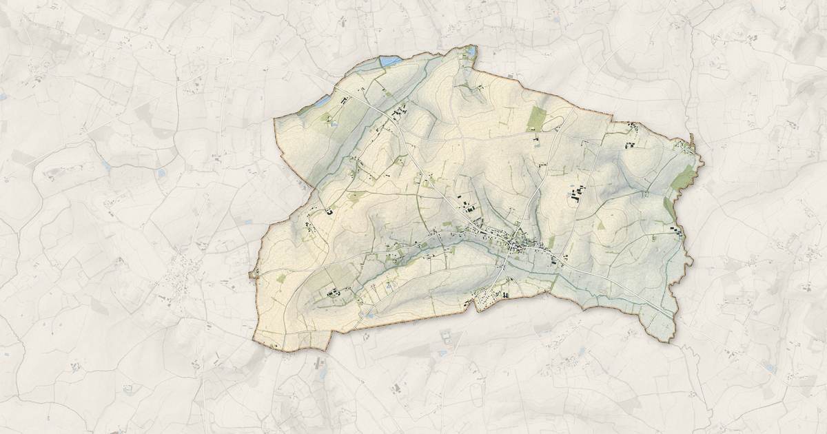 Portrait cartographique de Sainte-Scolasse-sur-Sarthe : relief, eau, forêts, bâti et voies, calculés à partir des données de l'IGN