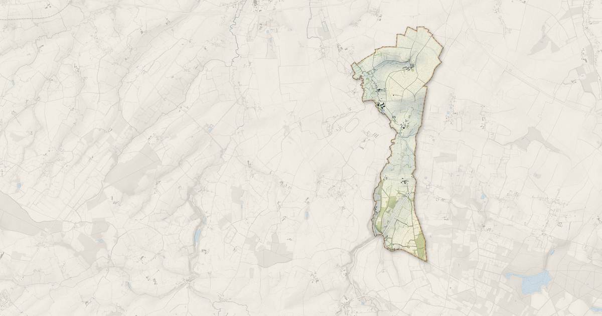 Portrait cartographique de Tanques : relief, eau, forêts, bâti et voies, calculés à partir des données de l'IGN