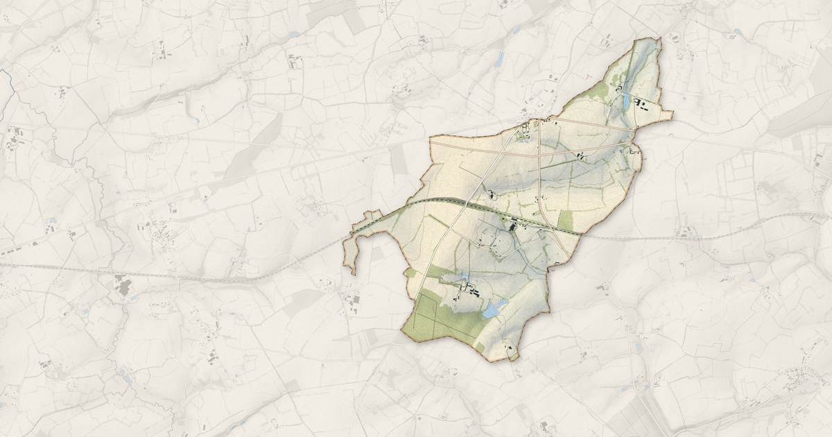 Portrait cartographique de Les Yveteaux : relief, eau, forêts, bâti et voies, calculés à partir des données de l'IGN