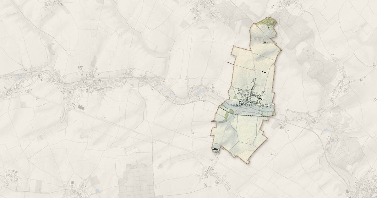 Portrait cartographique de Acq : relief, eau, forêts, bâti et voies, calculés à partir des données de l'IGN