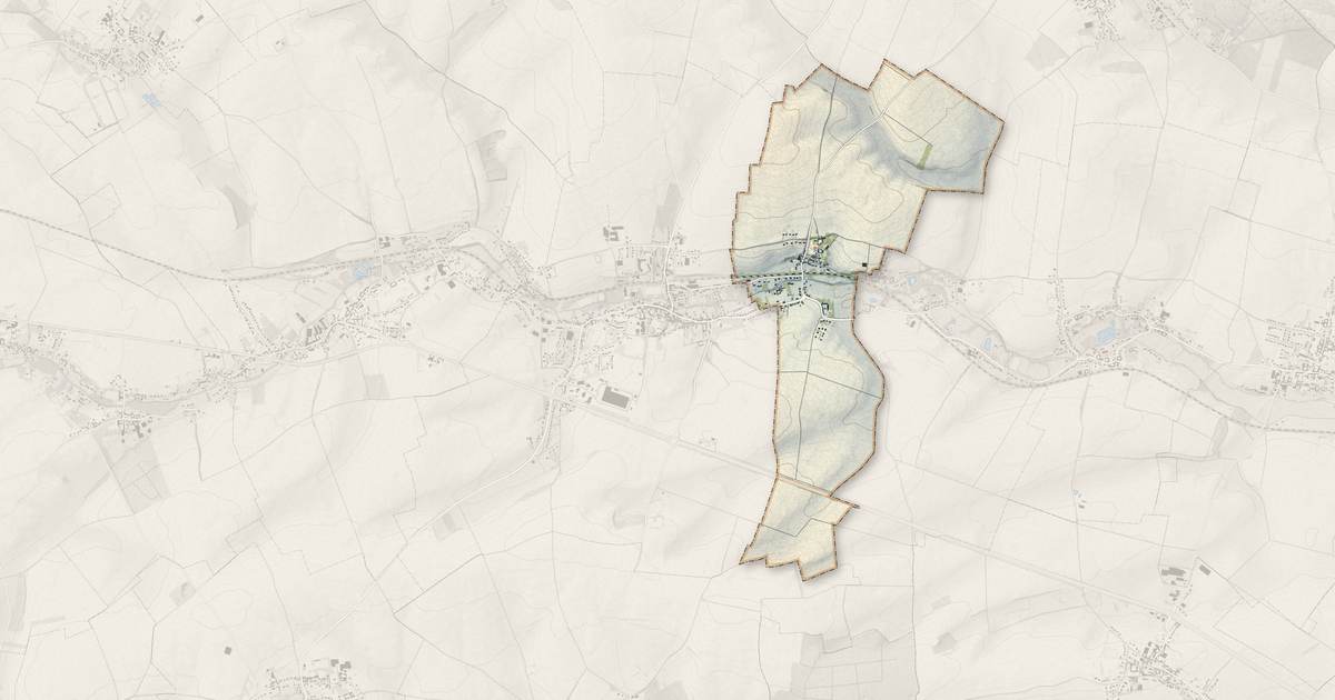 Portrait cartographique de Agnières : relief, eau, forêts, bâti et voies, calculés à partir des données de l'IGN
