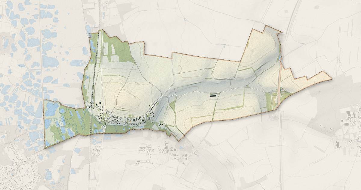 Portrait cartographique de Airon-Notre-Dame : relief, eau, forêts, bâti et voies, calculés à partir des données de l'IGN