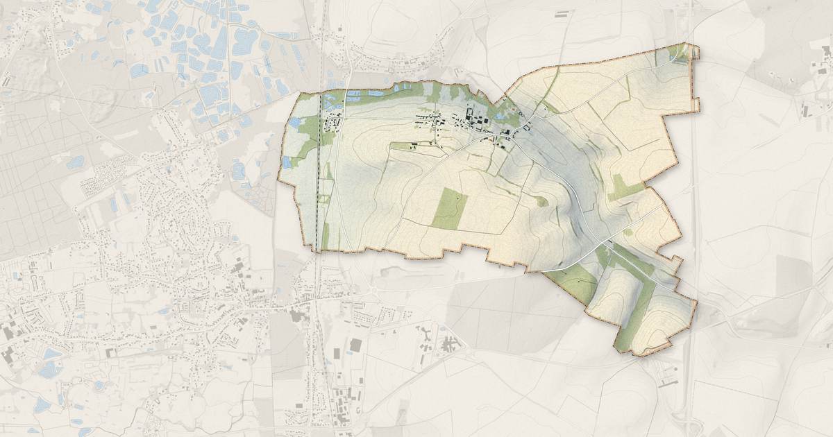 Portrait cartographique de Airon-Saint-Vaast : relief, eau, forêts, bâti et voies, calculés à partir des données de l'IGN