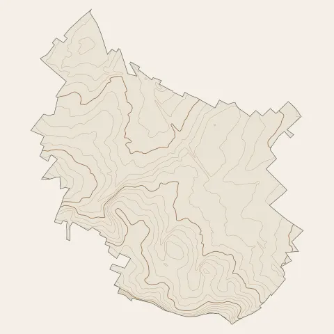 Aix-Noulette : courbes de niveau
