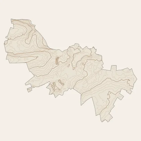 Arras : courbes de niveau