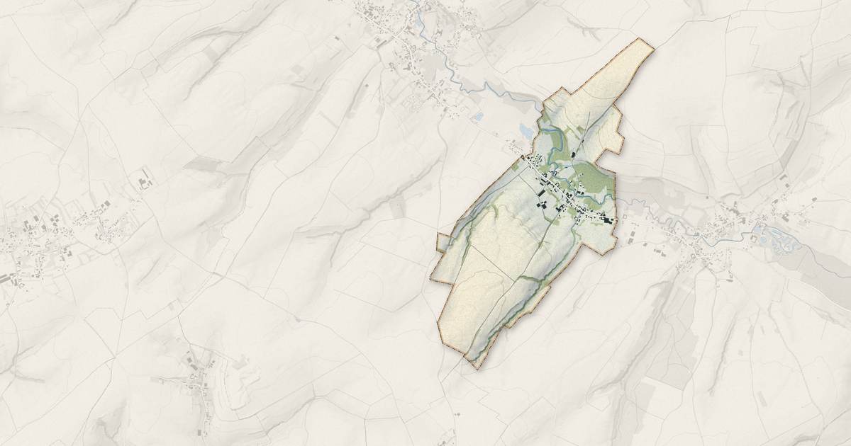 Portrait cartographique de Aubrometz : relief, eau, forêts, bâti et voies, calculés à partir des données de l'IGN