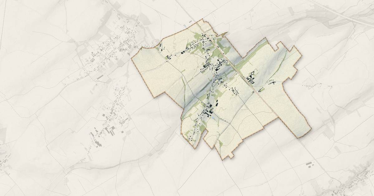 Portrait cartographique de Auchy-au-Bois : relief, eau, forêts, bâti et voies, calculés à partir des données de l'IGN