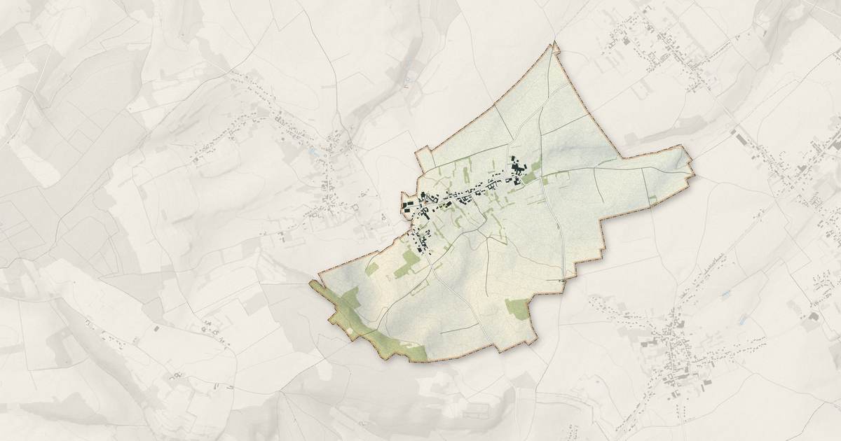 Portrait cartographique de Aumerval : relief, eau, forêts, bâti et voies, calculés à partir des données de l'IGN