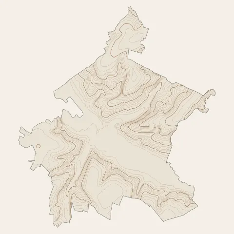 Auxi-le-Château : courbes de niveau