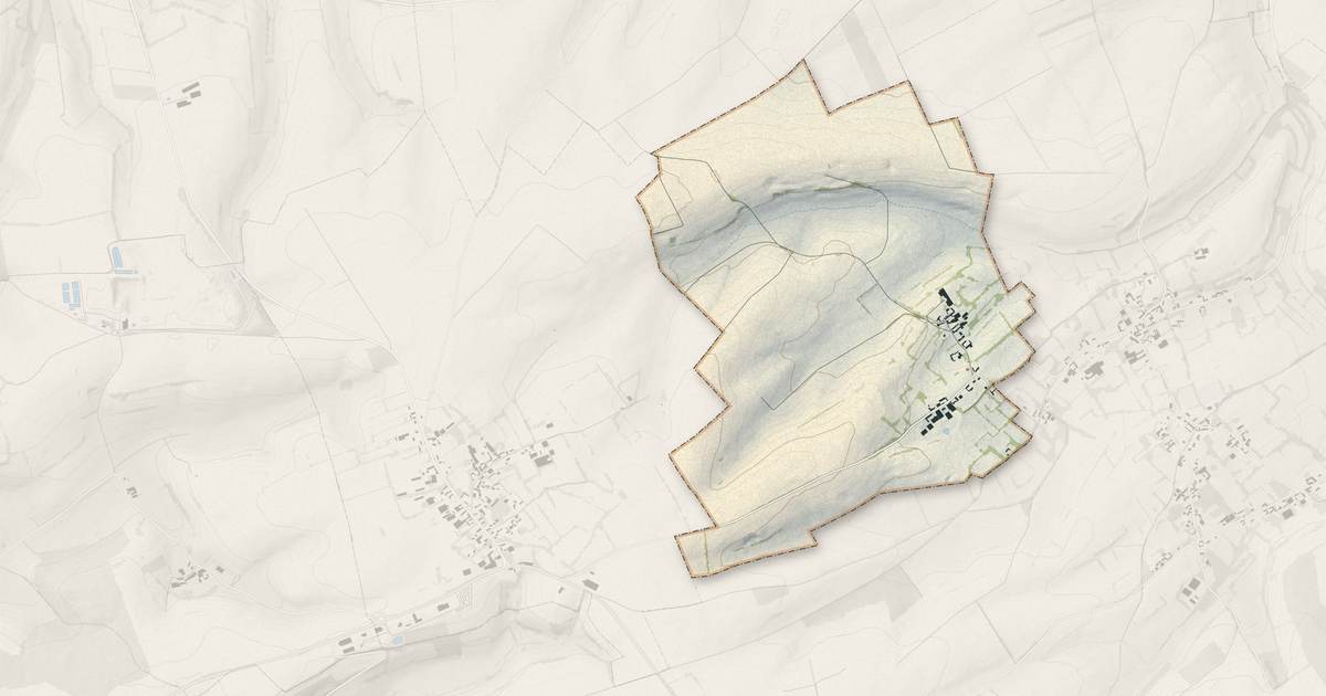 Portrait cartographique de Avesnes : relief, eau, forêts, bâti et voies, calculés à partir des données de l'IGN