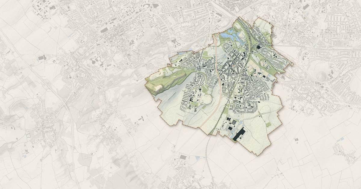 Portrait cartographique de Avion : relief, eau, forêts, bâti et voies, calculés à partir des données de l'IGN
