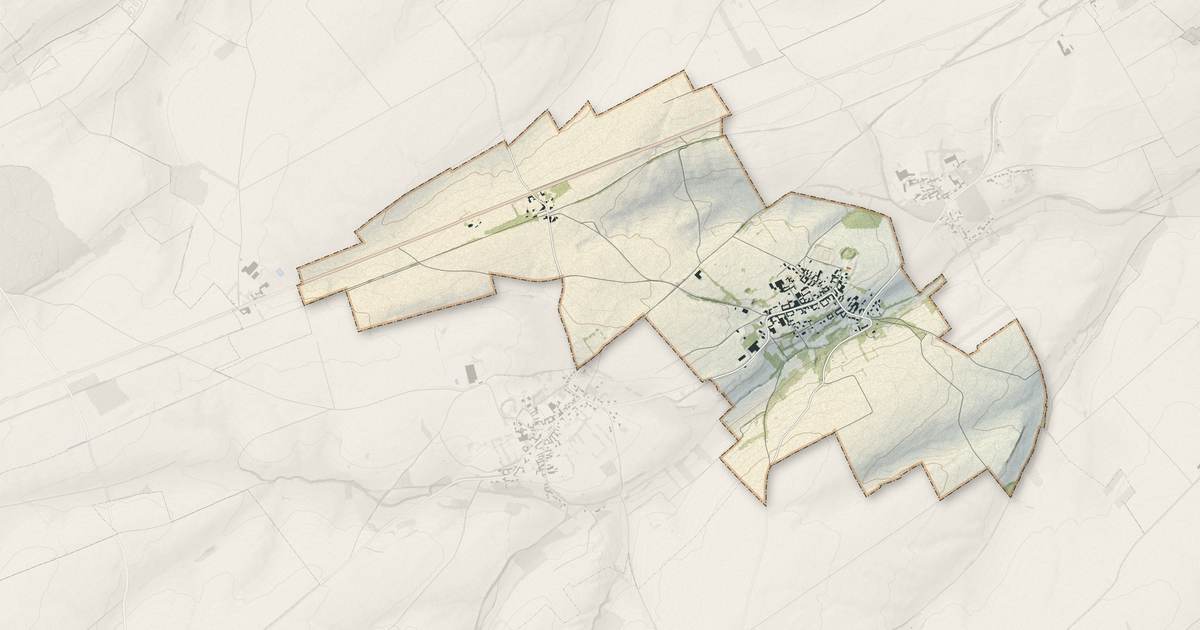Portrait cartographique de Bailleulval : relief, eau, forêts, bâti et voies, calculés à partir des données de l'IGN