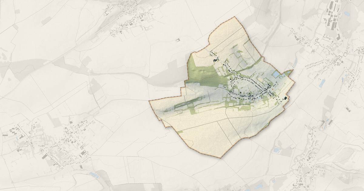 Portrait cartographique de Bajus : relief, eau, forêts, bâti et voies, calculés à partir des données de l'IGN