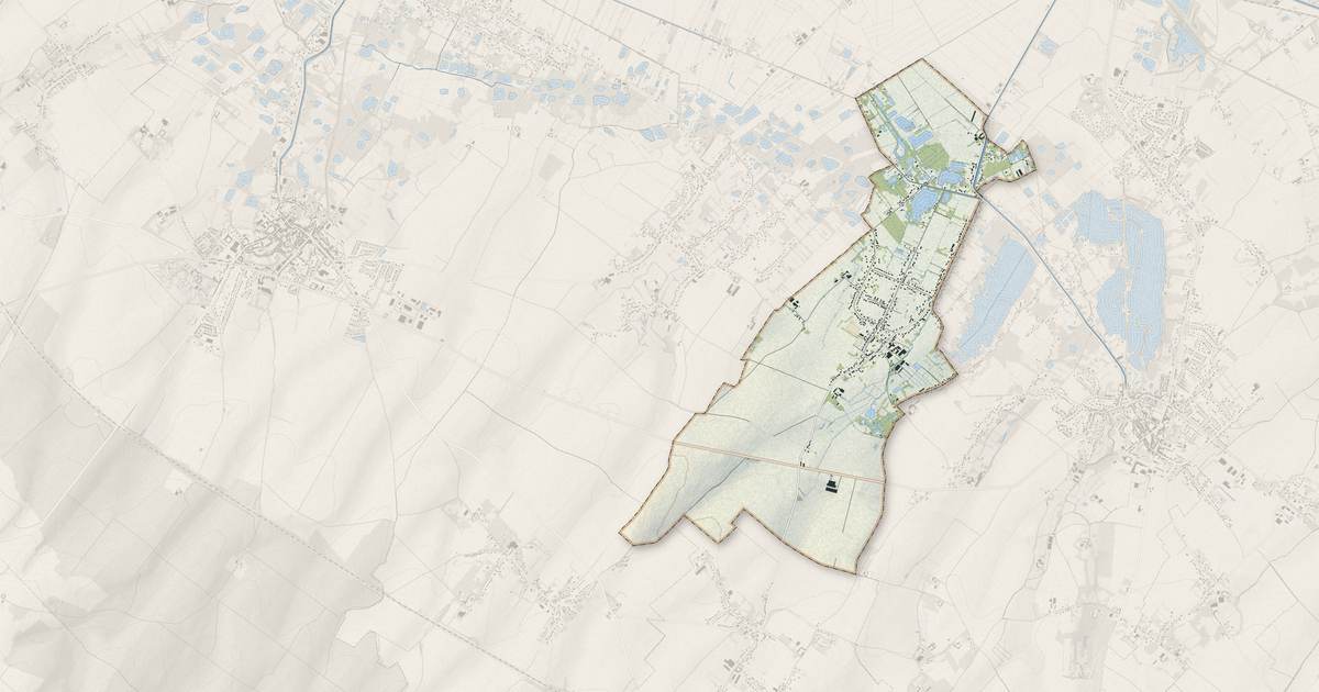 Portrait cartographique de Balinghem : relief, eau, forêts, bâti et voies, calculés à partir des données de l'IGN