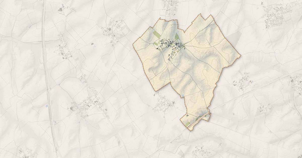 Portrait cartographique de Barastre : relief, eau, forêts, bâti et voies, calculés à partir des données de l'IGN