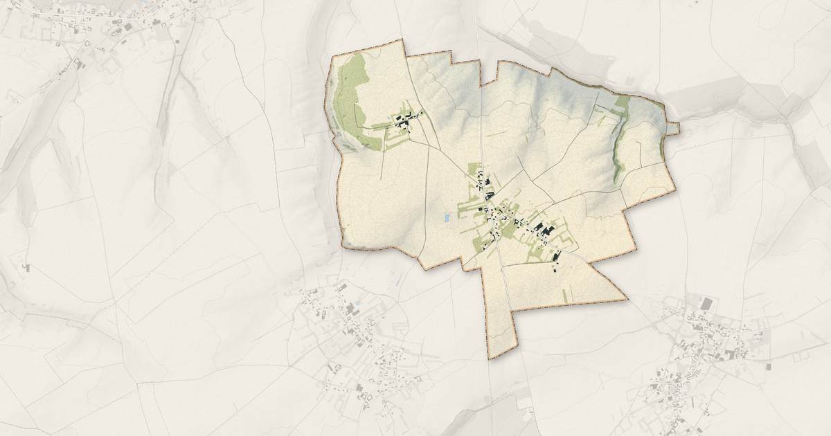 Portrait cartographique de Beaudricourt : relief, eau, forêts, bâti et voies, calculés à partir des données de l'IGN