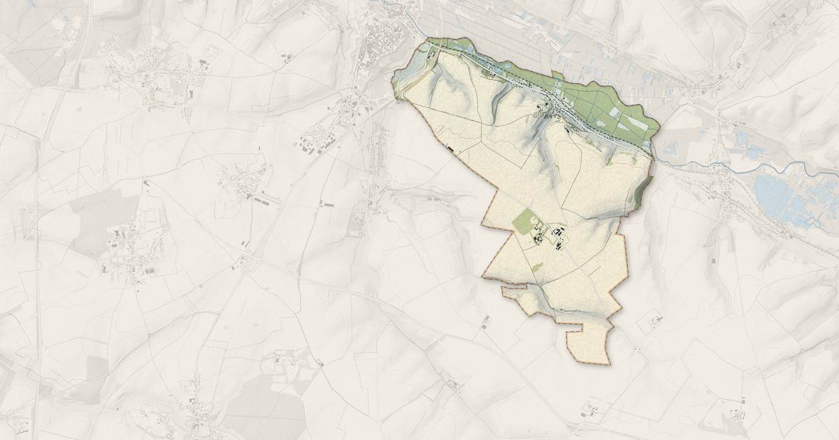 Portrait cartographique de Beaumerie-Saint-Martin : relief, eau, forêts, bâti et voies, calculés à partir des données de l'IGN