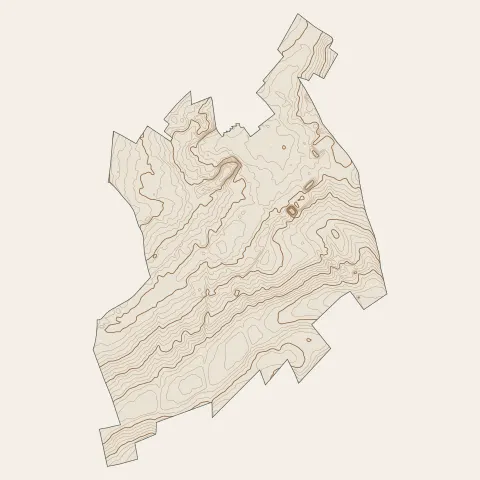 Beaurains : courbes de niveau