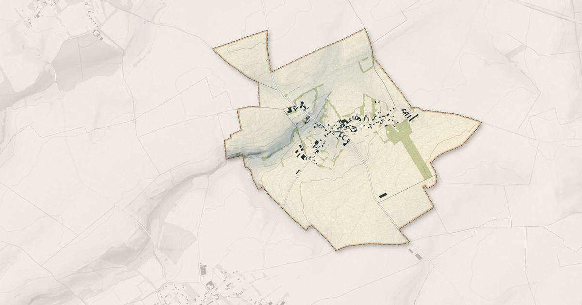 Portrait cartographique de Beauvois : relief, eau, forêts, bâti et voies, calculés à partir des données de l'IGN