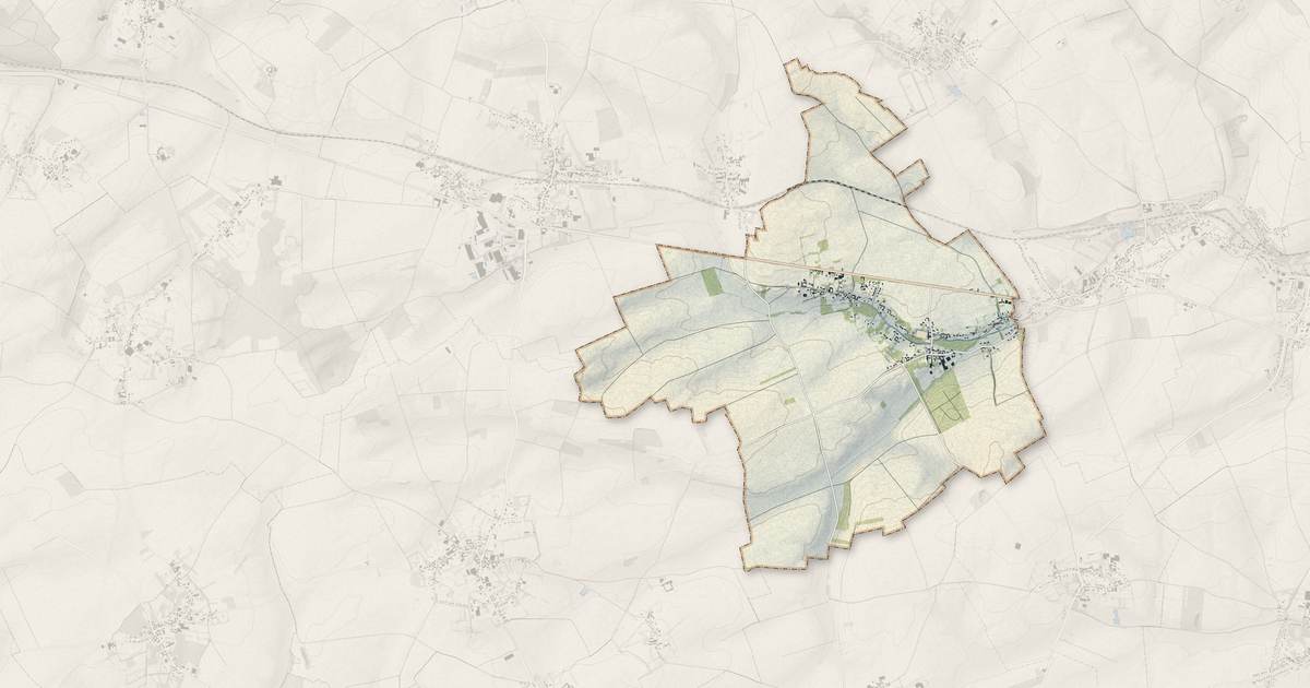 Portrait cartographique de Berles-Monchel : relief, eau, forêts, bâti et voies, calculés à partir des données de l'IGN