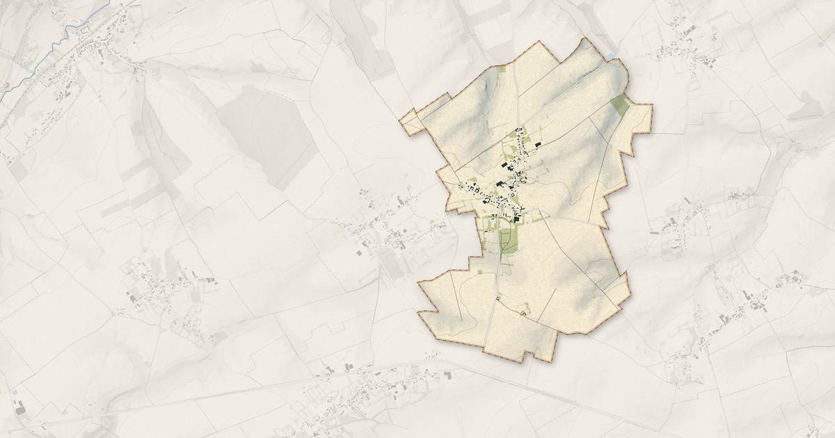 Portrait cartographique de Bermicourt : relief, eau, forêts, bâti et voies, calculés à partir des données de l'IGN