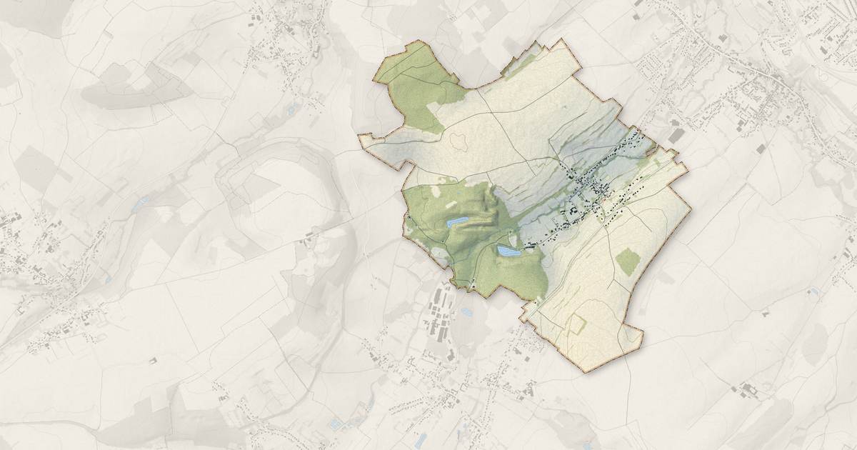 Portrait cartographique de Beugin : relief, eau, forêts, bâti et voies, calculés à partir des données de l'IGN