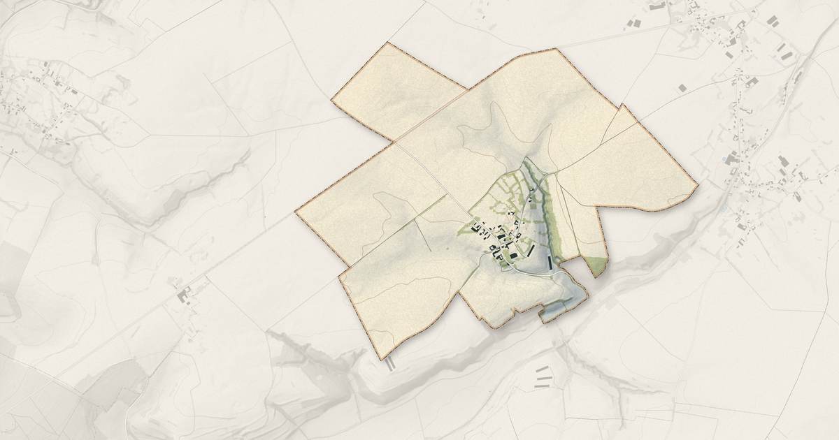 Portrait cartographique de Boffles : relief, eau, forêts, bâti et voies, calculés à partir des données de l'IGN