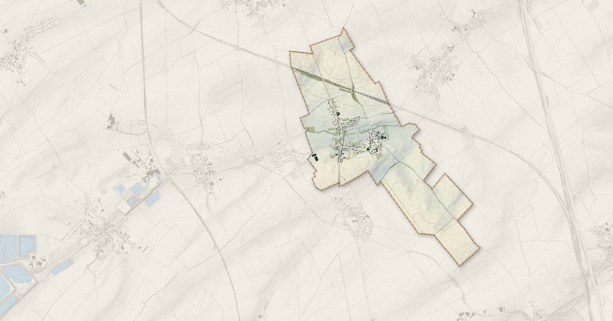 Portrait cartographique de Boiry-Becquerelle : relief, eau, forêts, bâti et voies, calculés à partir des données de l'IGN
