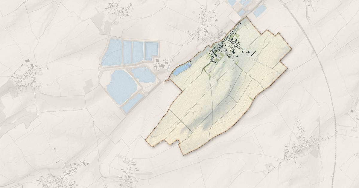 Portrait cartographique de Boiry-Saint-Martin : relief, eau, forêts, bâti et voies, calculés à partir des données de l'IGN