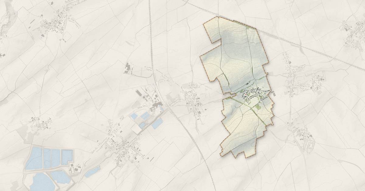 Portrait cartographique de Boisleux-Saint-Marc : relief, eau, forêts, bâti et voies, calculés à partir des données de l'IGN